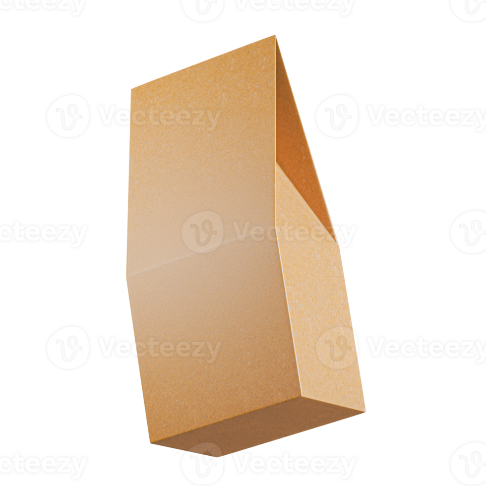 Two kraft packaging on an isolated white background png