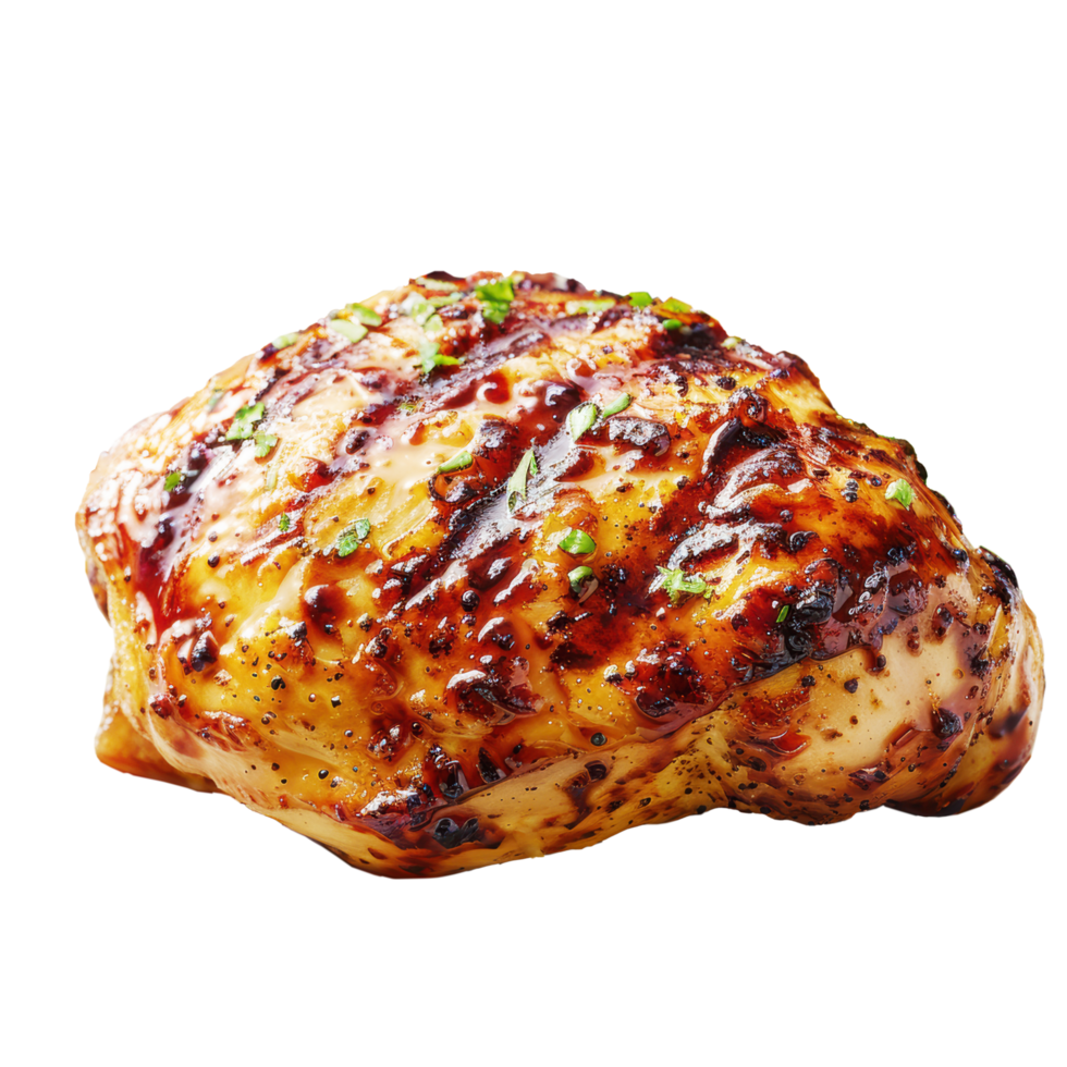 homemade cooking grilled chicken crispy skin steak. Food clip art and element png