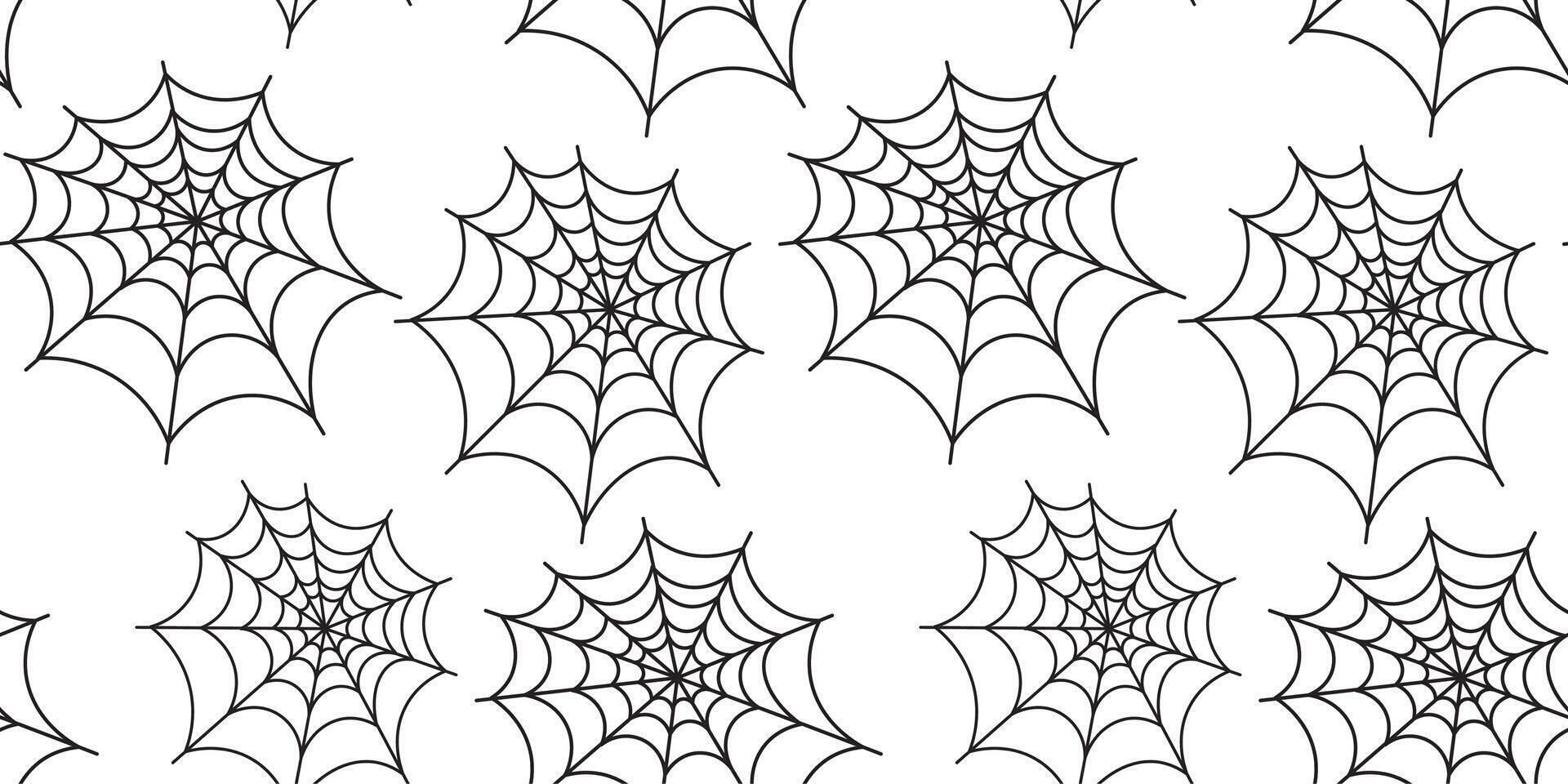 cobweb halloween pattern vector