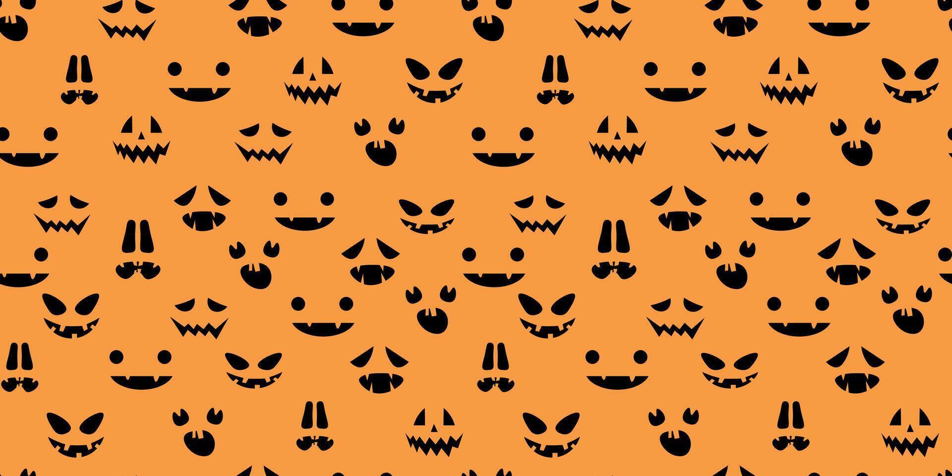 halloween seamless pattern halloween seamless pattern with faces background with faces vector