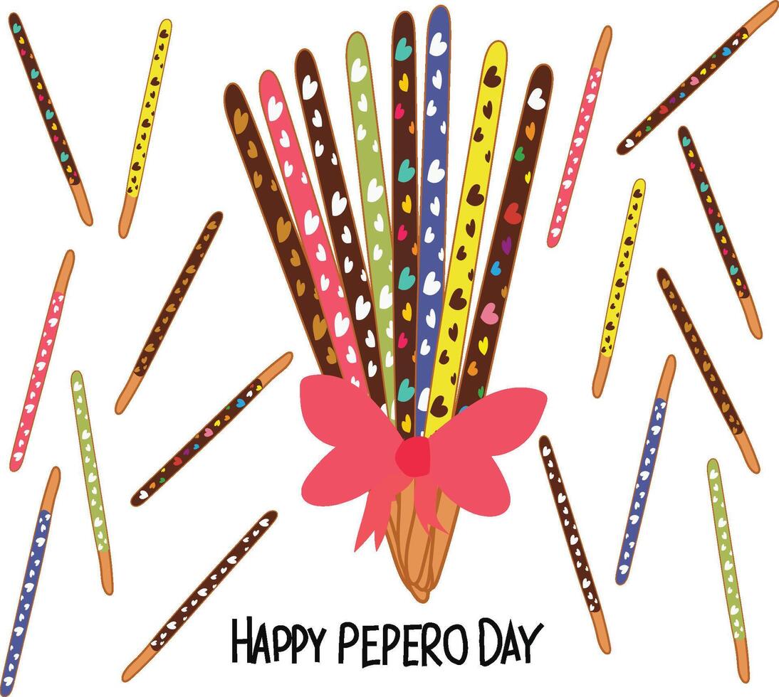 Happy pepero day vector