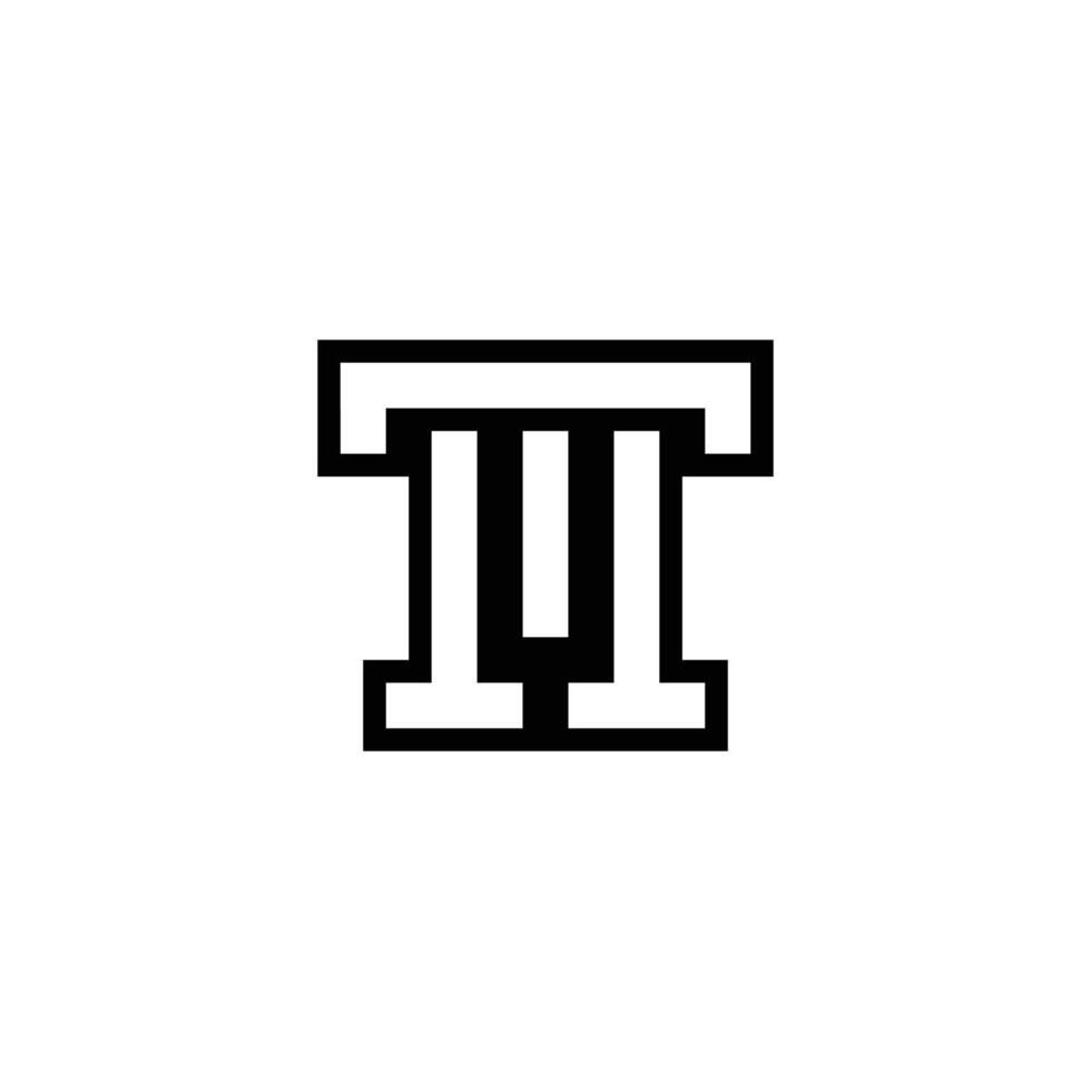 Alphabet letters Initials Monogram logo MT TM vector