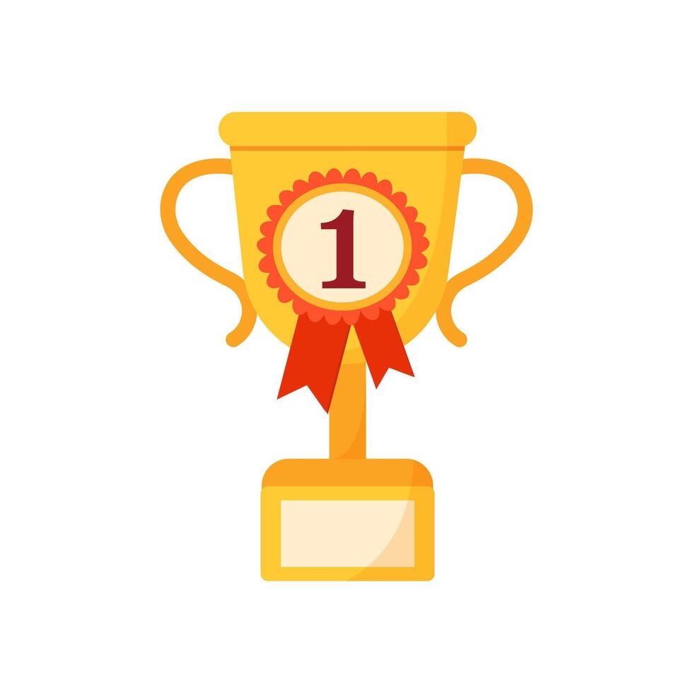 Cup 1st place. Win. Victory. collection vector