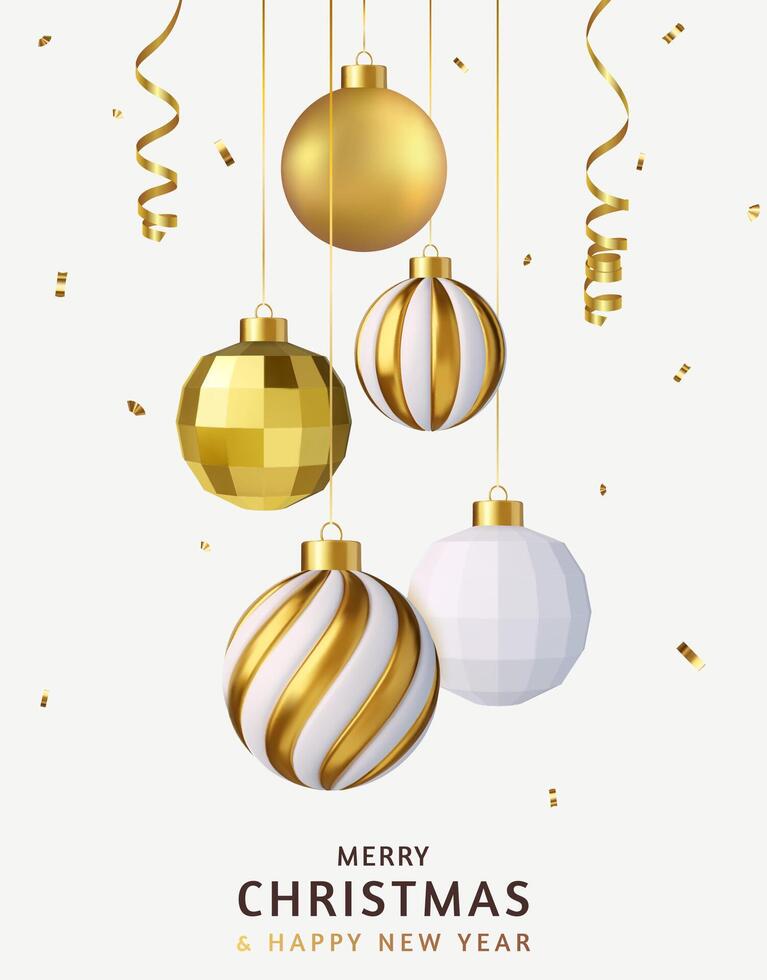 3d Merry Christmas Banner and Background Design. vector