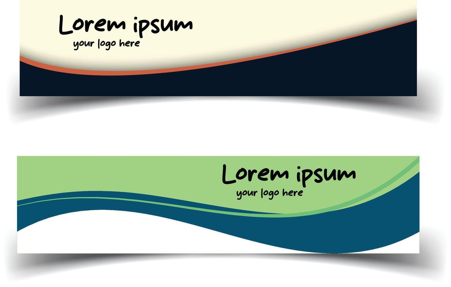 Modern Abstract Design Banner Template for Creative Projects vector
