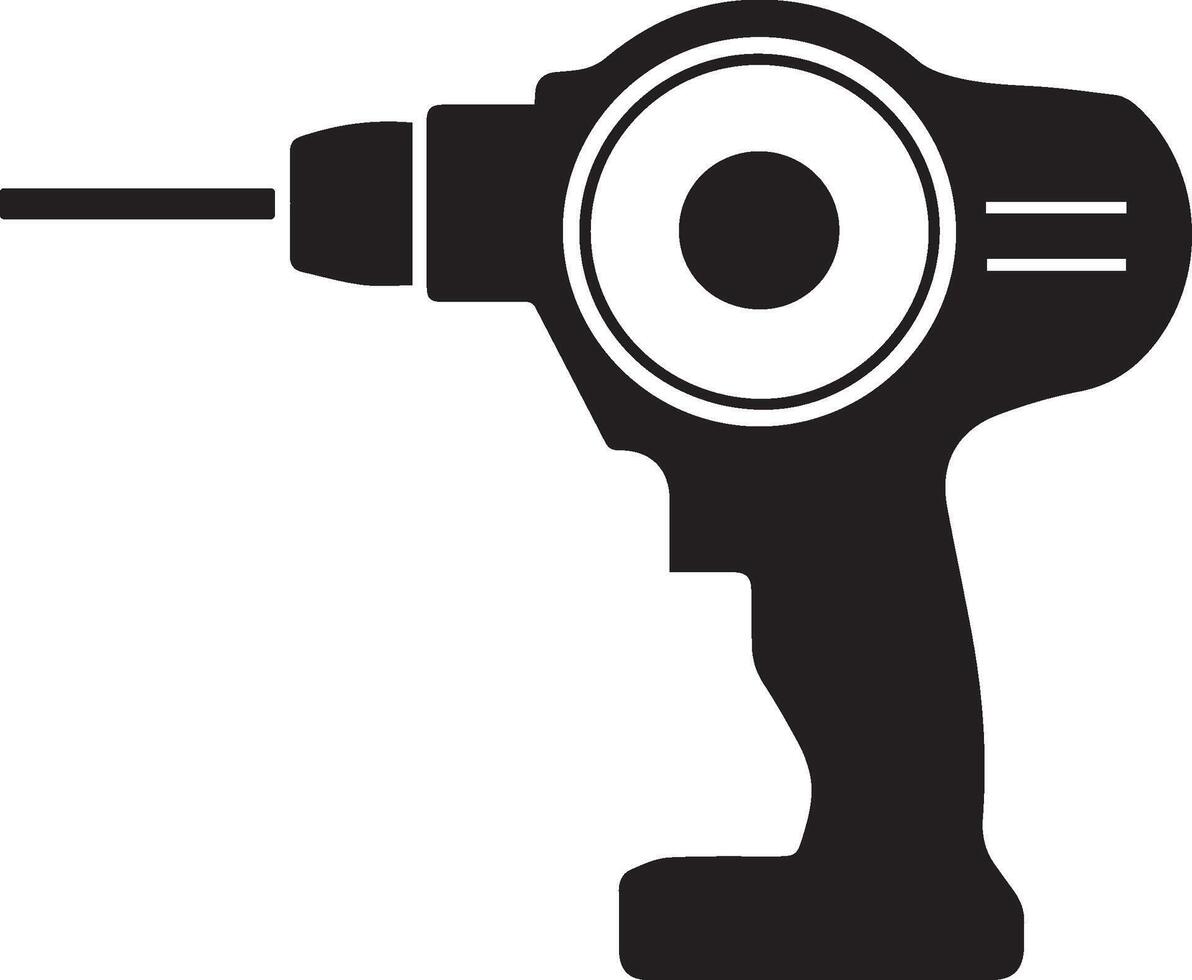 Simple drill icon. Symbol and sign illustration design. vector