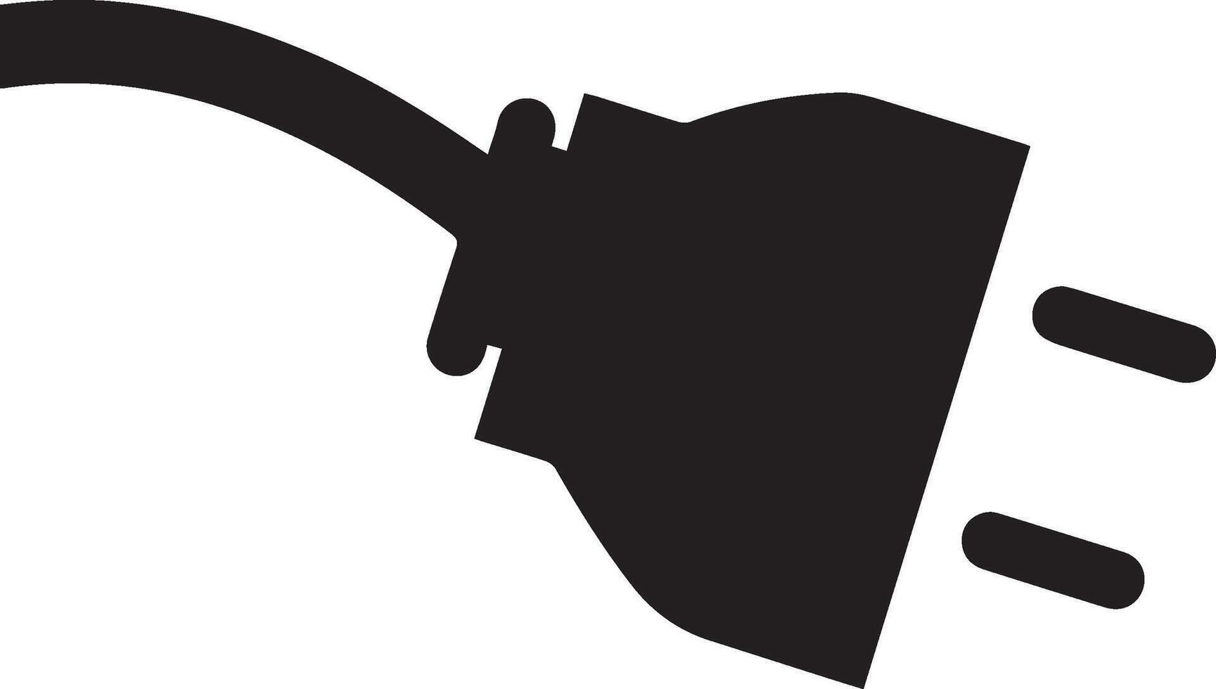 A Electric plug power icon with a white background a white background vector