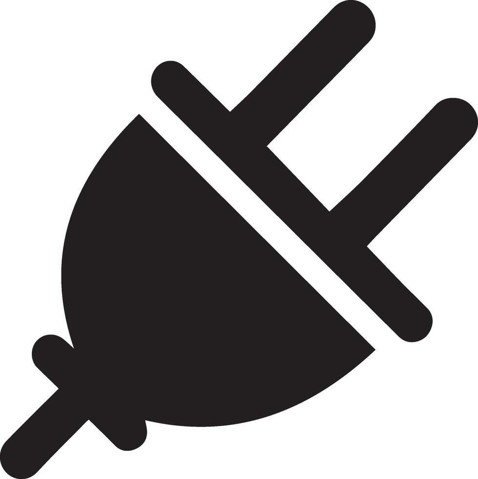 A Electric plug power icon vector