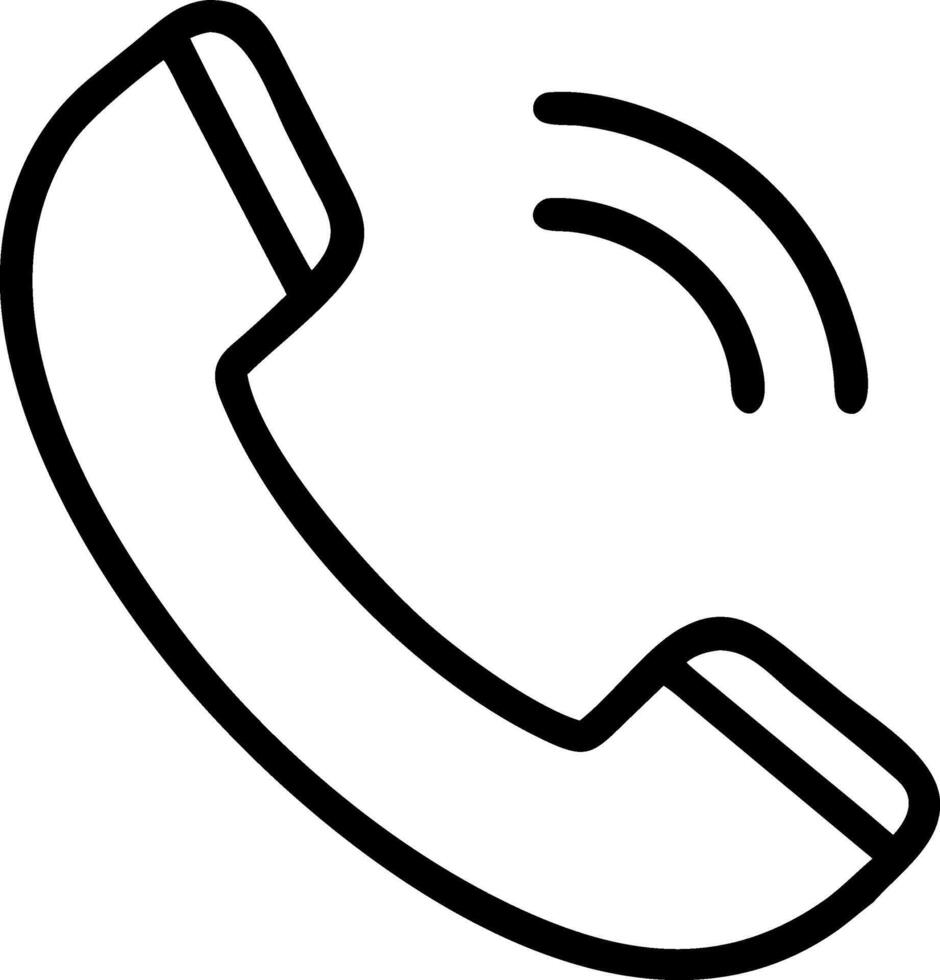 Call icon black color silhouette vector