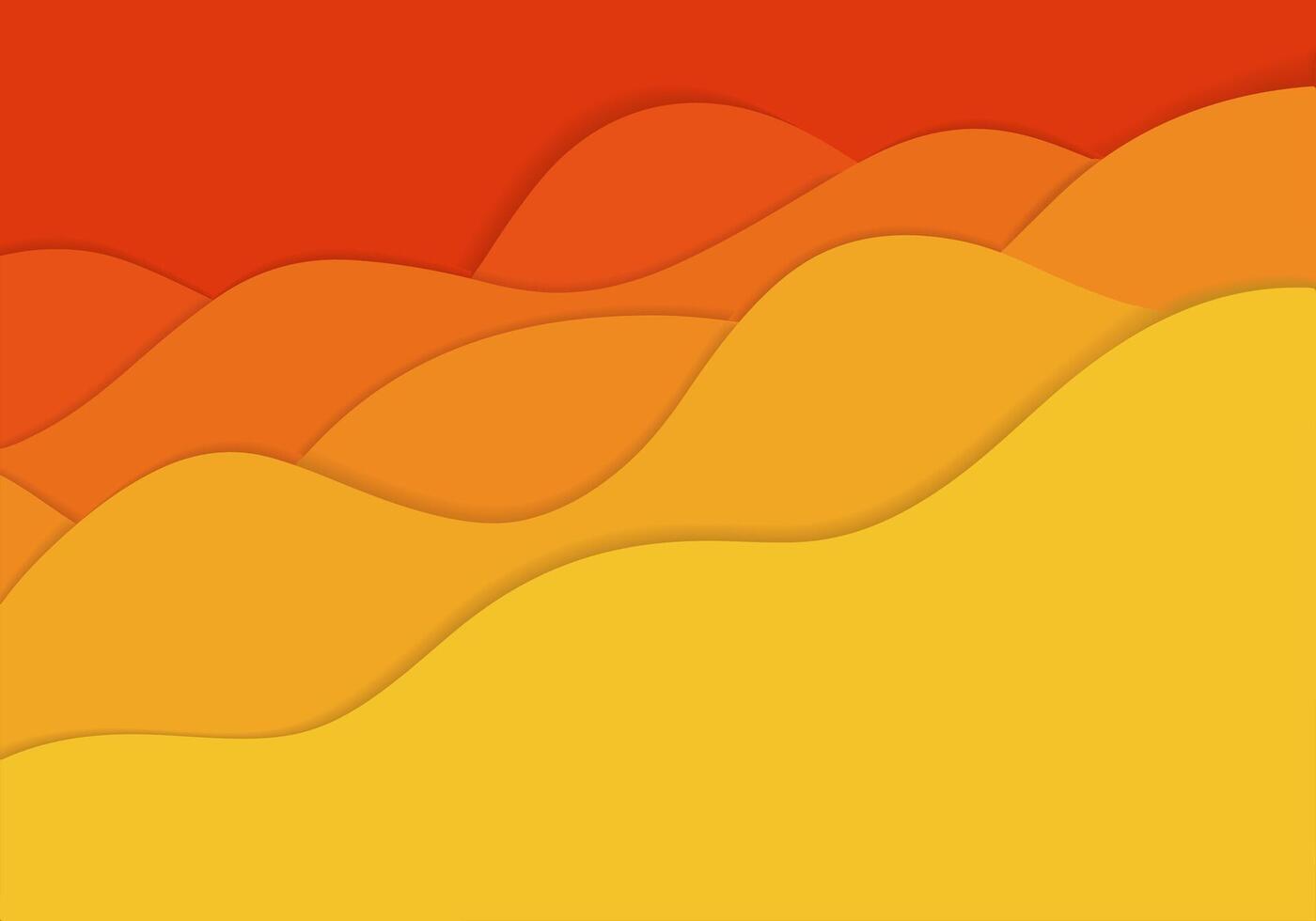 Abstract chromatic backgrounds with curves in paper cut hand made style. Autumn colored banners with copy space. Colorful carving art for background vector