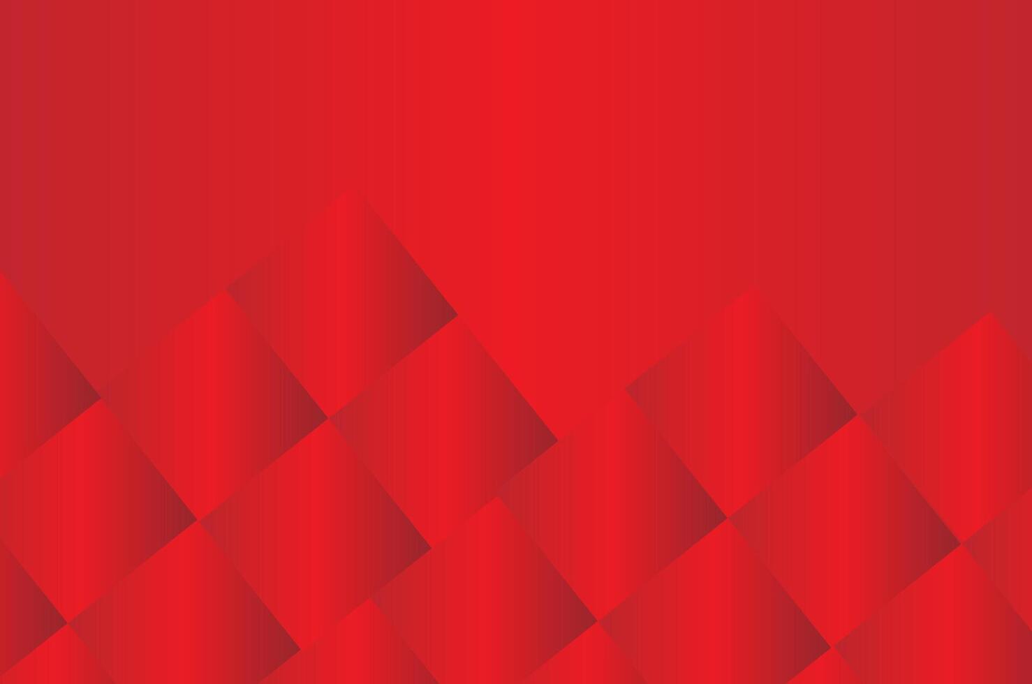 Red gradient geometric background design vector