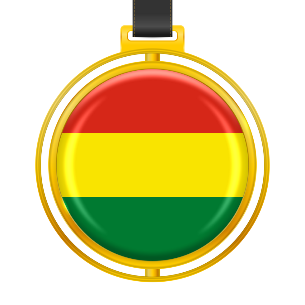 Badge with the colors of the Bolivia flag png