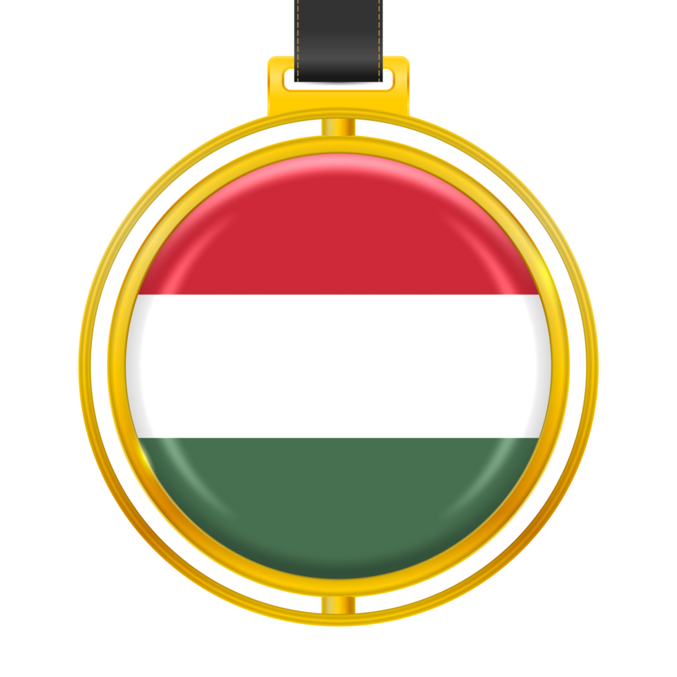 Badge with the colors of the Hungary flag png