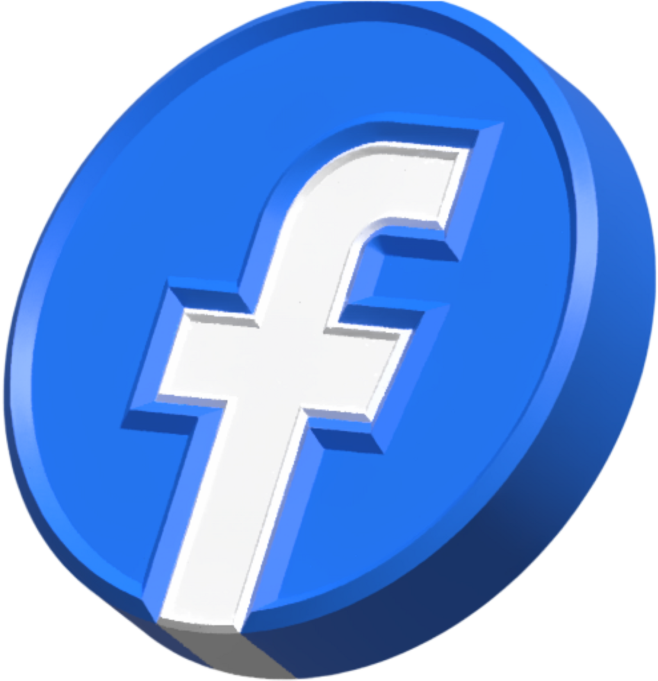 Facebook 3D Social Media Logo png