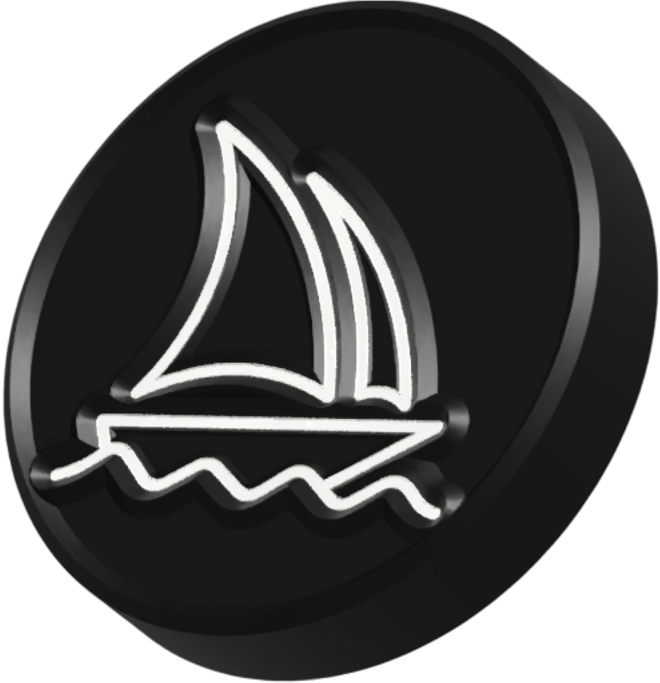 Midjourney 3D Social Media Logo png