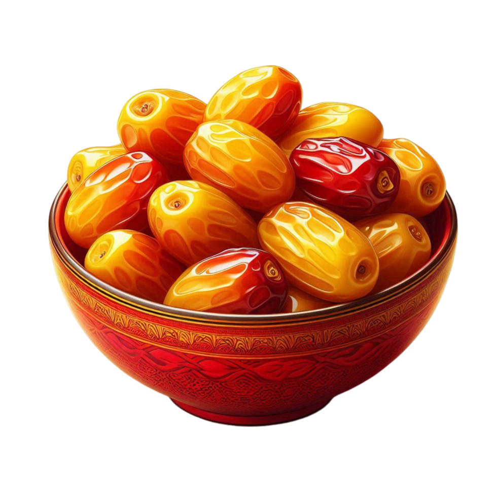 Pile Of Dates In Bowl png