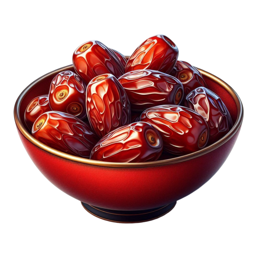 A Bowl Of Dates Fruit png