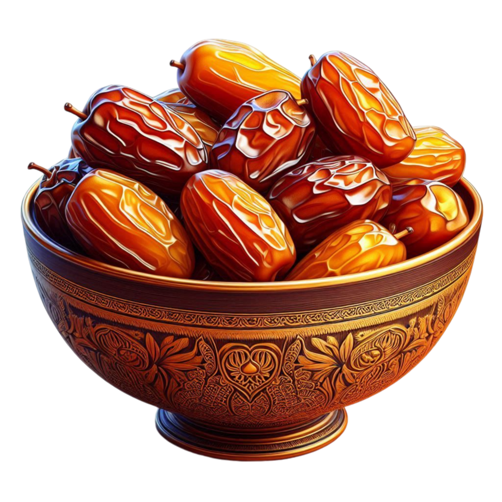 A Bowl Of Ajwah Dates png