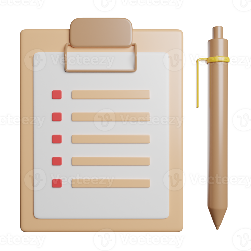 Checklist Document Pen png