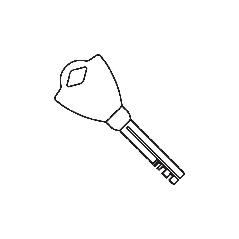 Key icon in trendy outline style design. graphic illustration. Suitable for website design, logo, app, and ui. vector