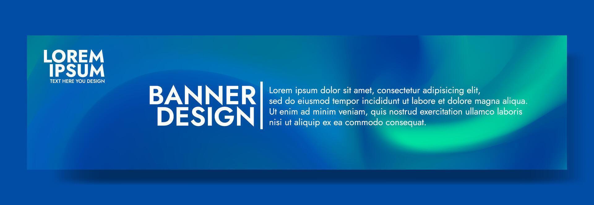 abstract banner design template vector