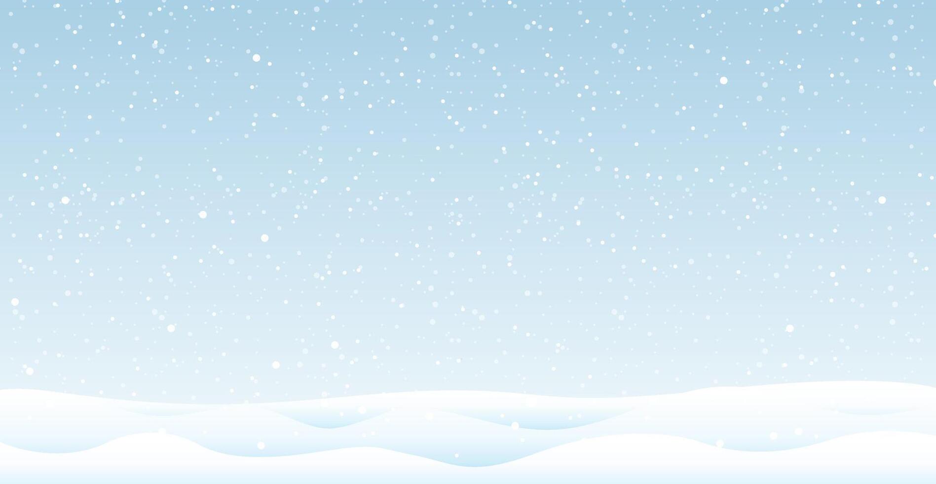 Winter landscape with snowflake background, christmas background, design vector