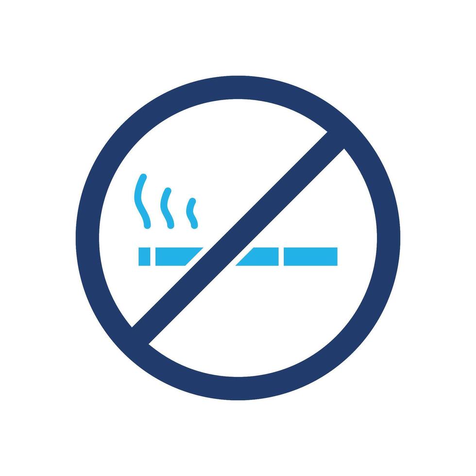 no smoking colored icon design good for web or mobile app vector