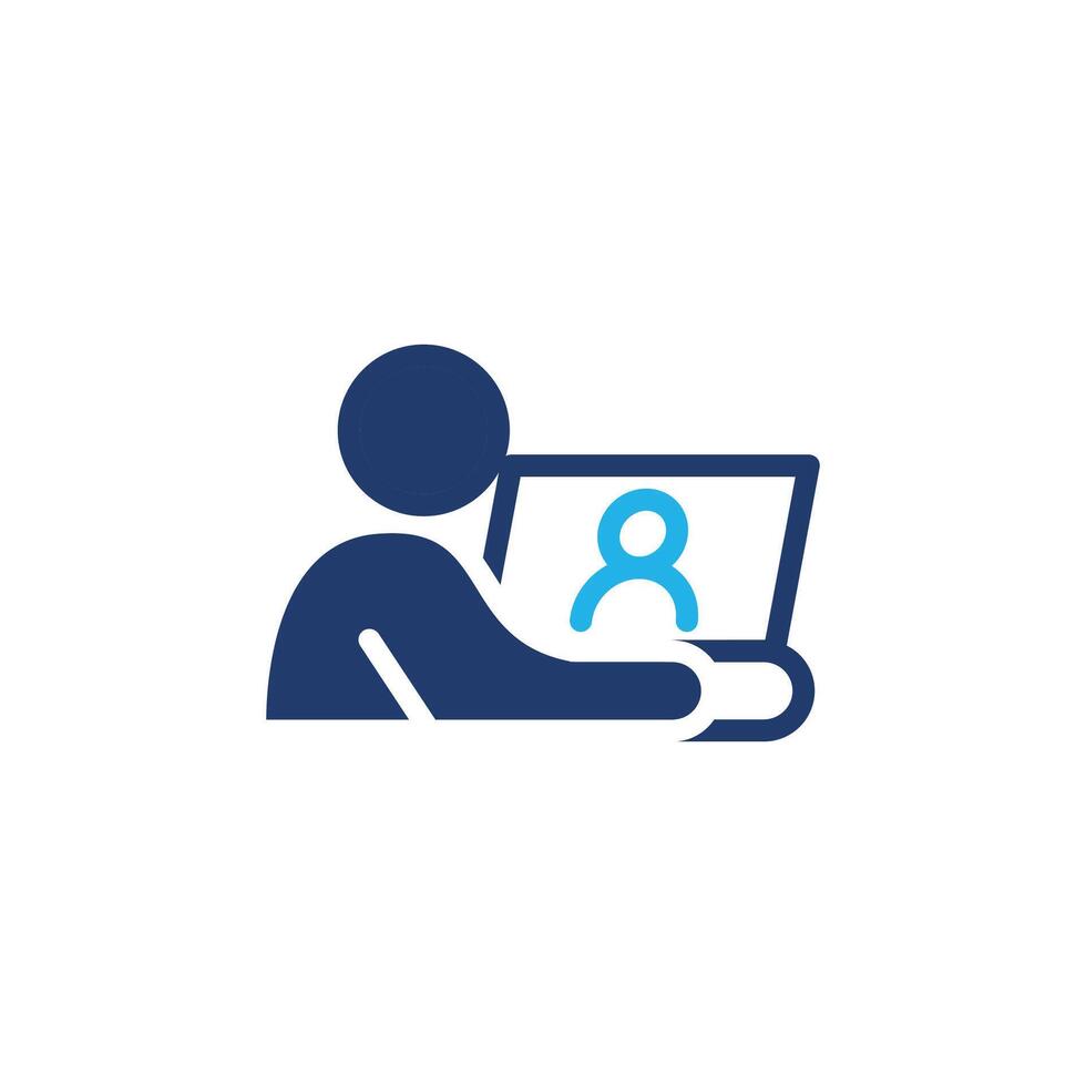 people use call colored icon design good for web or mobile app vector