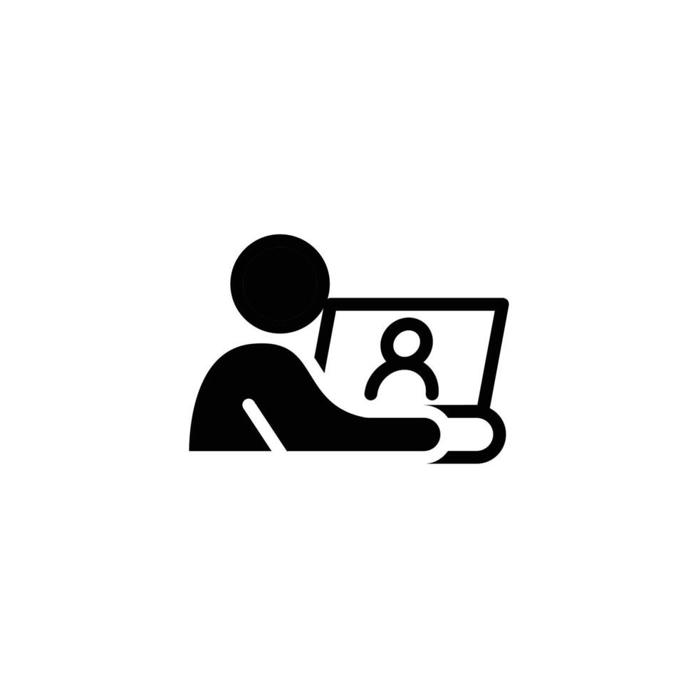 people use call solid icon design good for web or mobile app vector