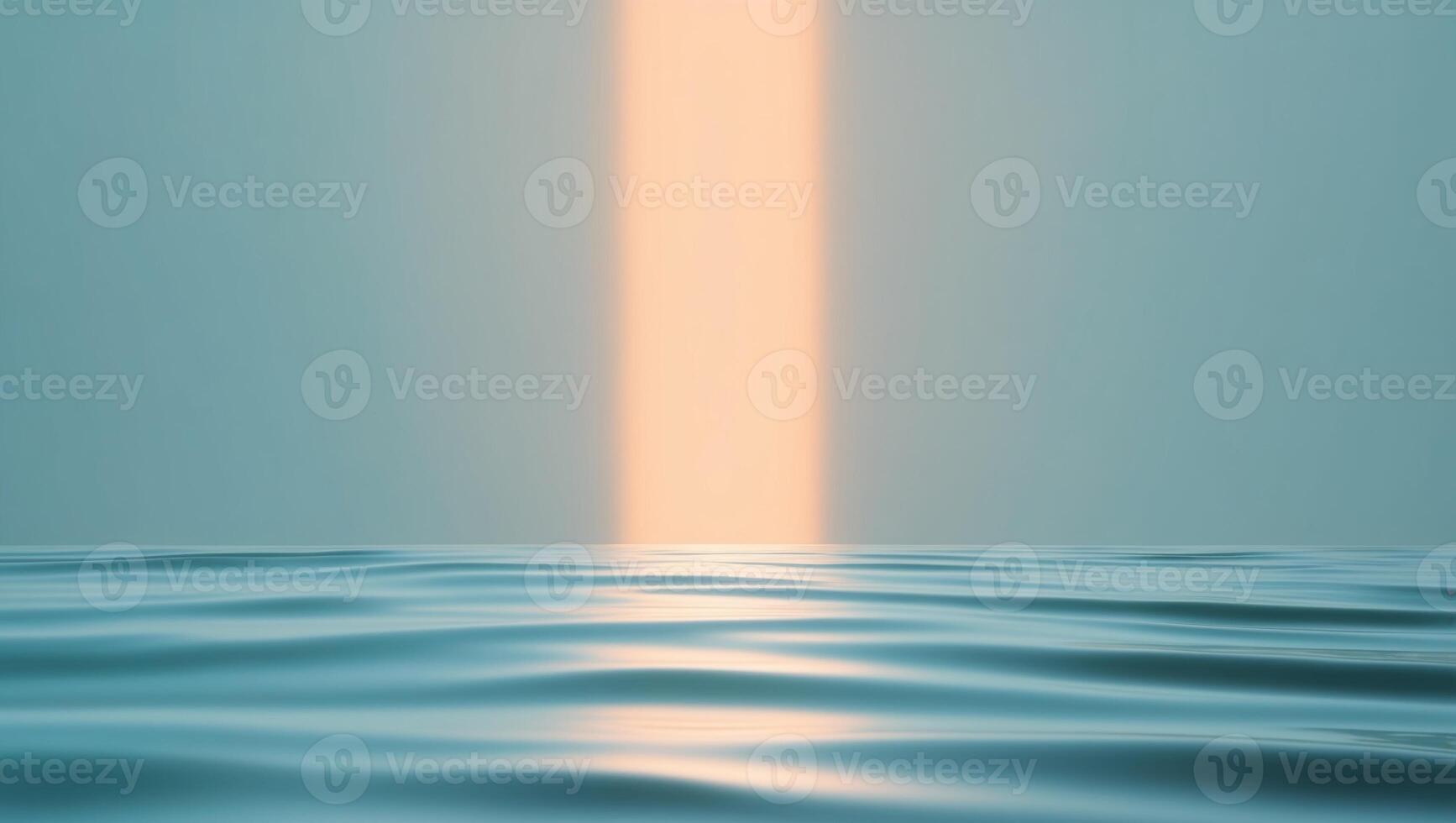 A bright light shining through the water photo