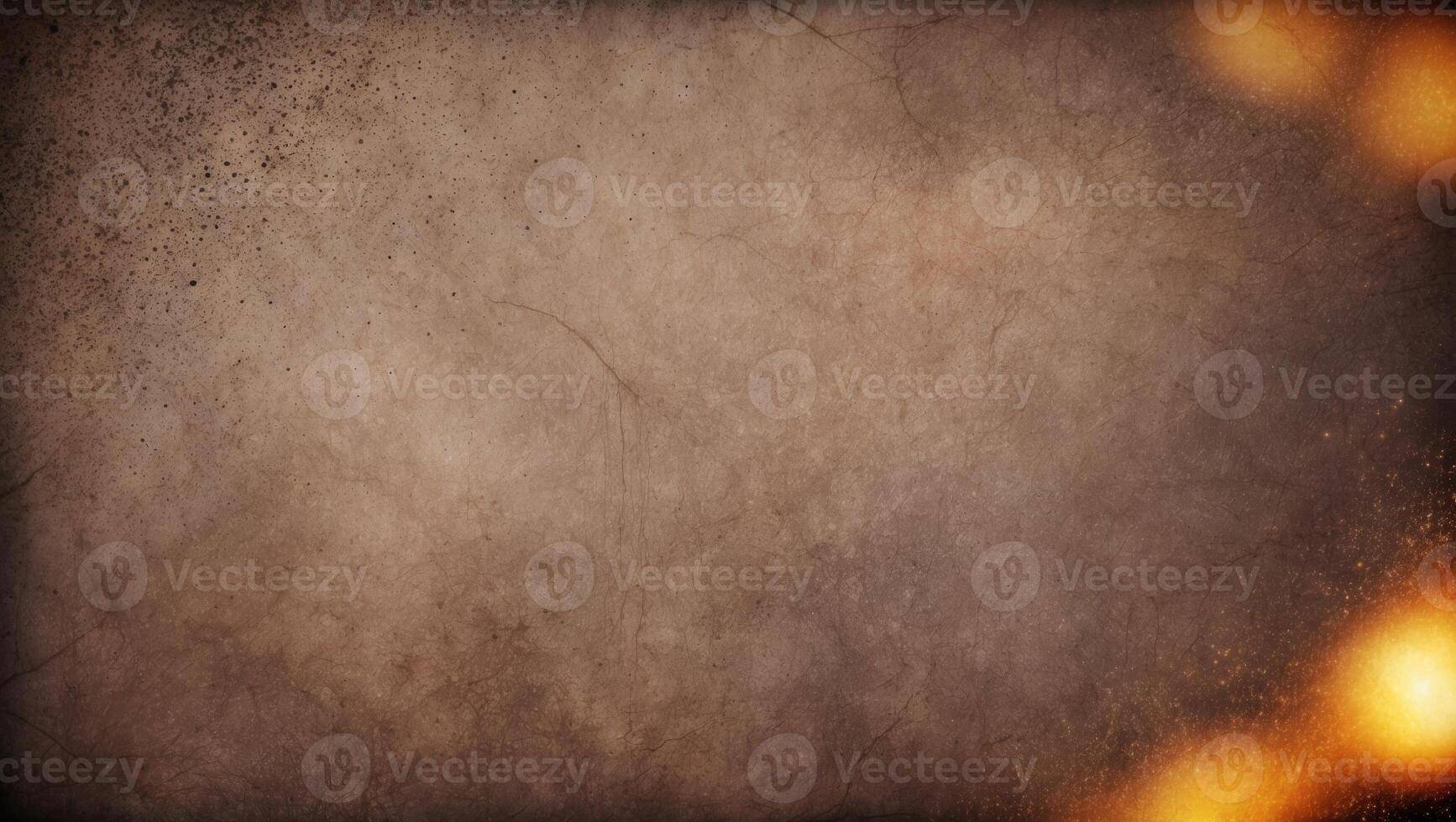A brown and dirty background with a few specks of dust. photo