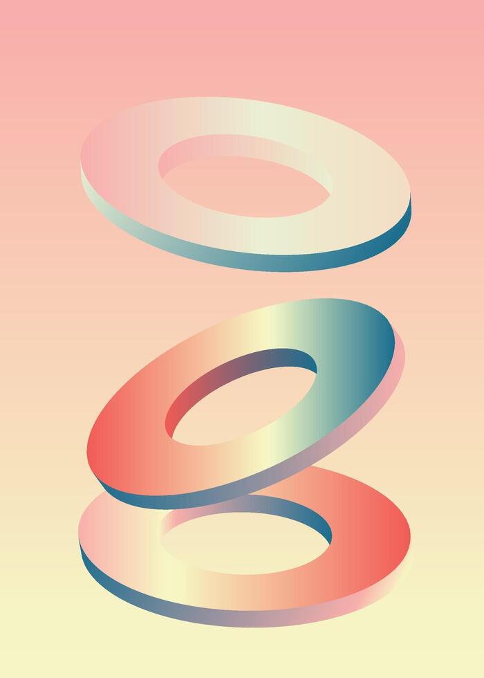 Abstract shape gradient background. vector
