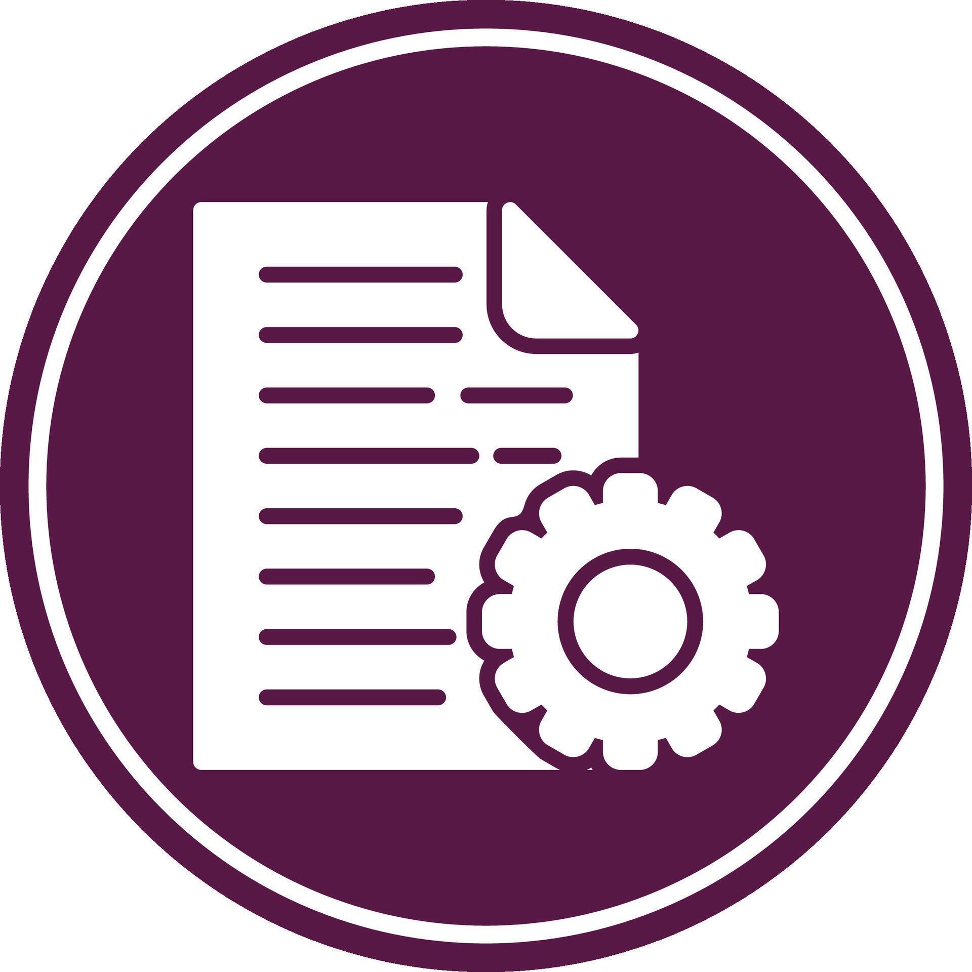 Document Setting Icon 50845968 Vector Art at Vecteezy