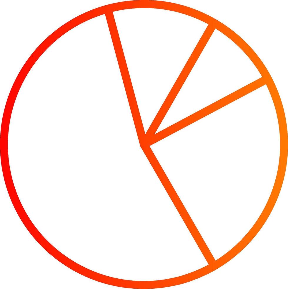 Statistics Line Gradient Icon vector