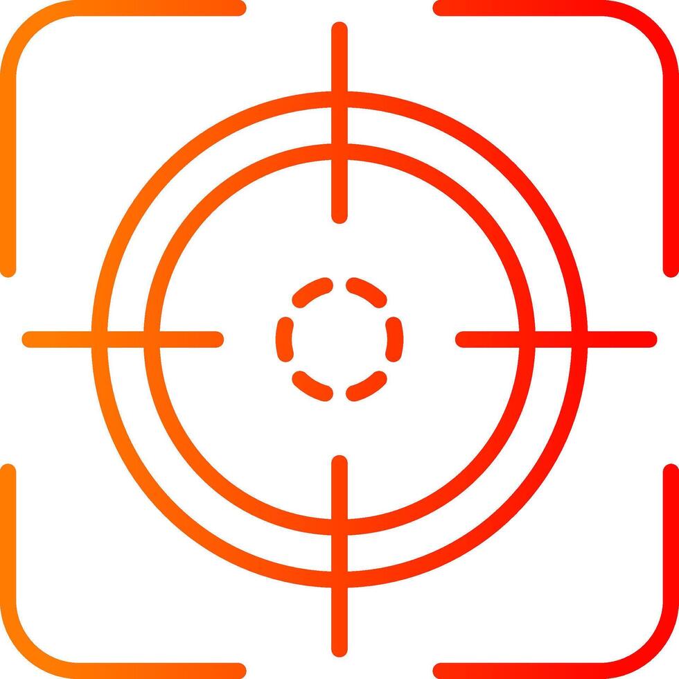 Focus Line Gradient Icon vector