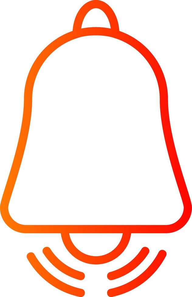 Alarm Line Gradient Icon vector