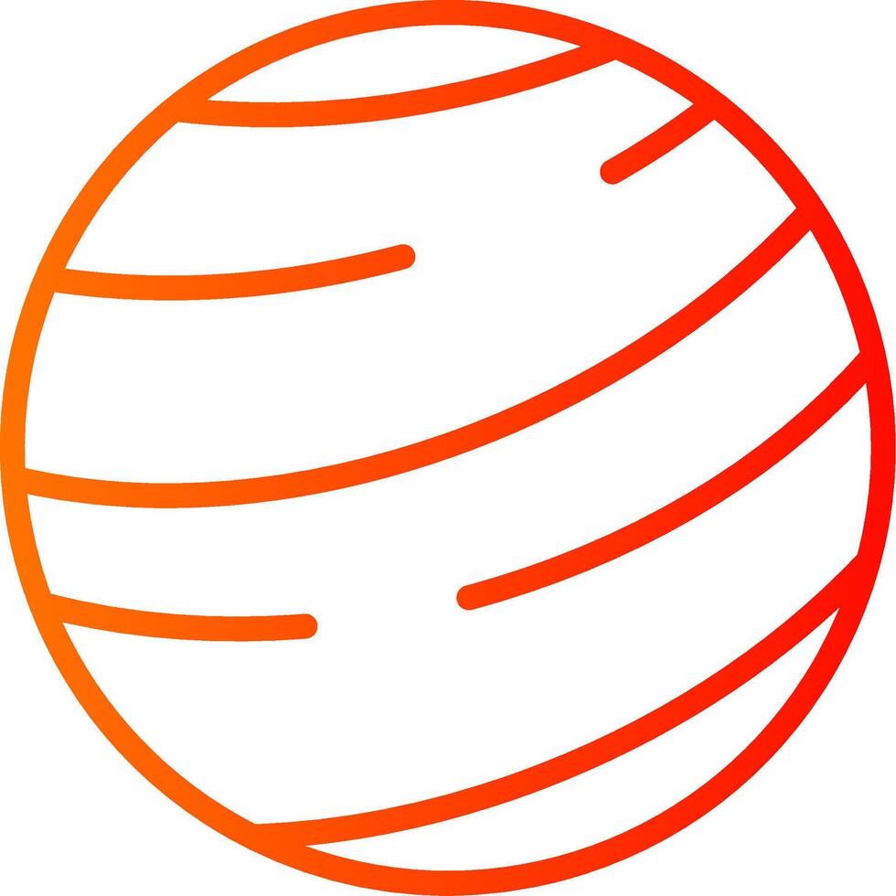 Jupiter Line Gradient Icon vector