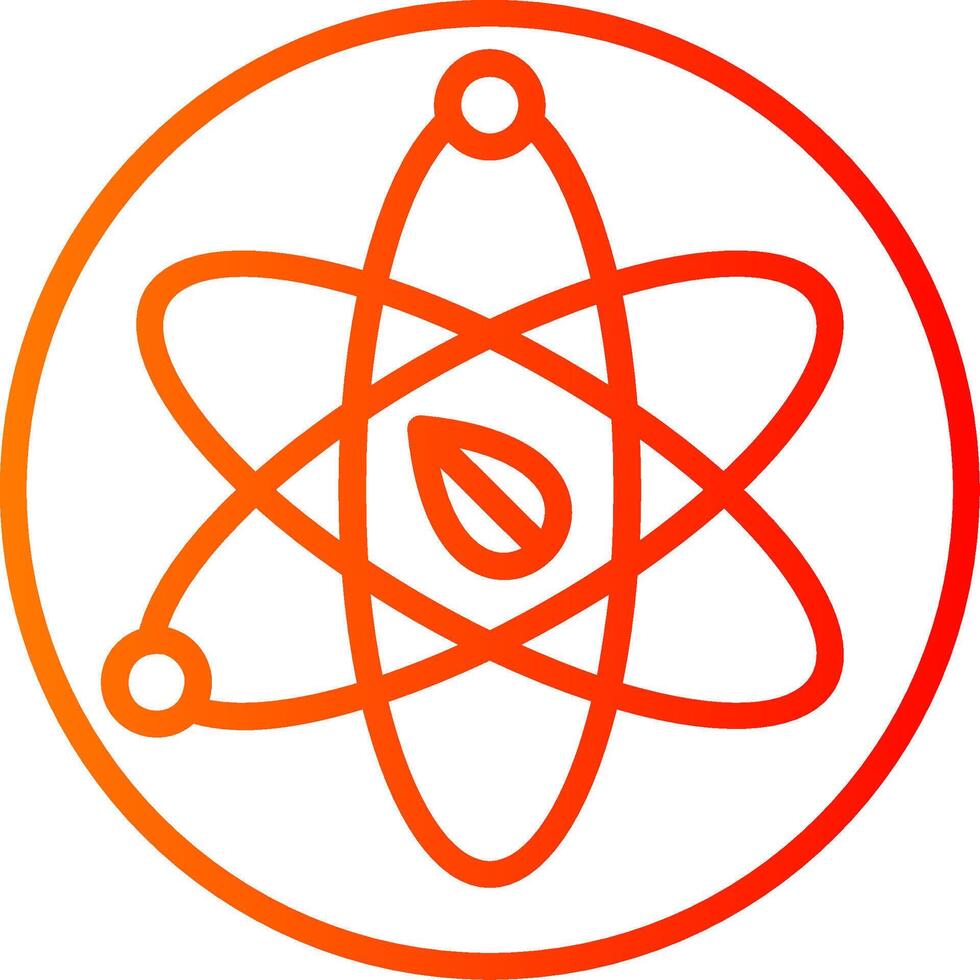 Science Line Gradient Icon vector
