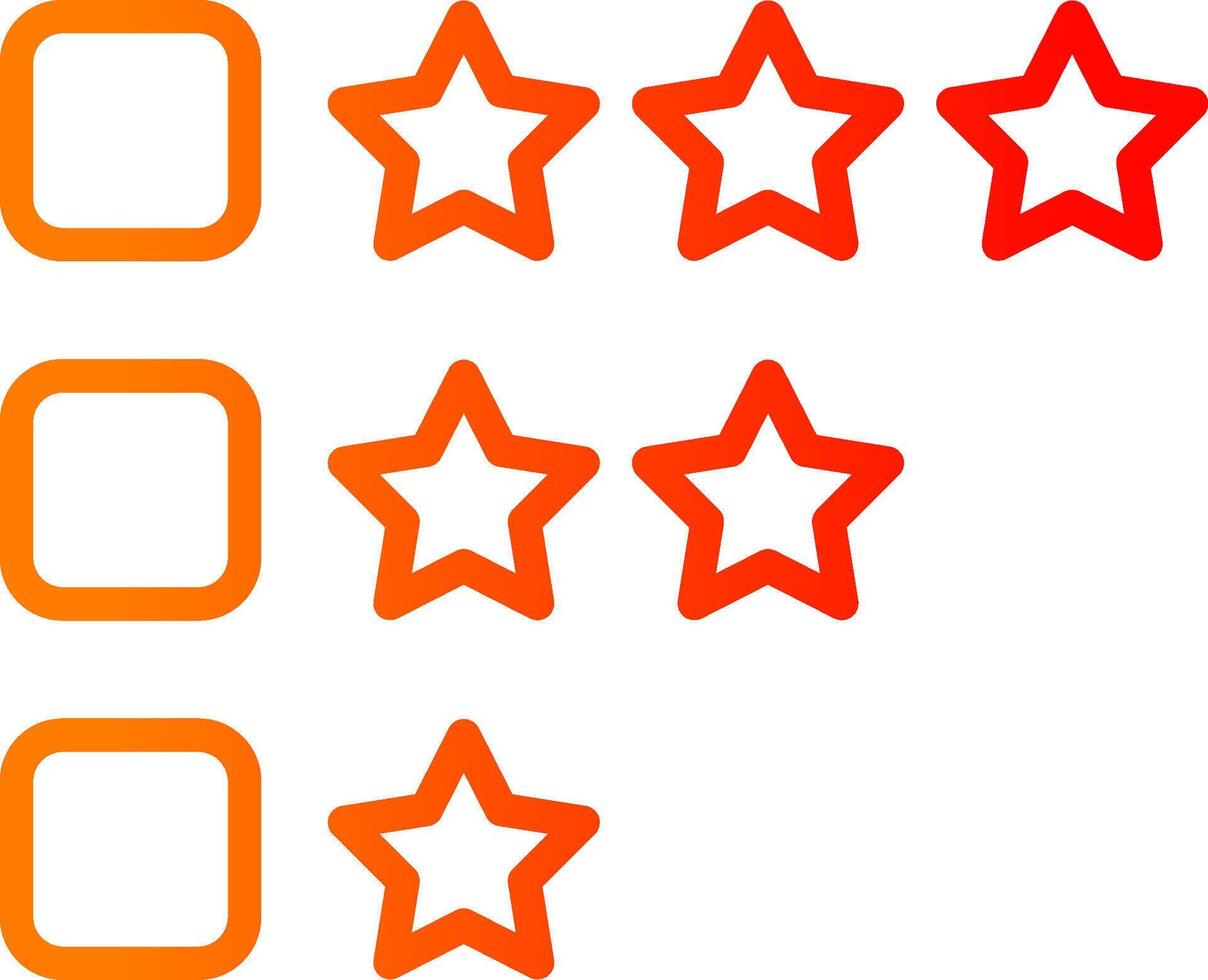 Rating Gradient Icon vector