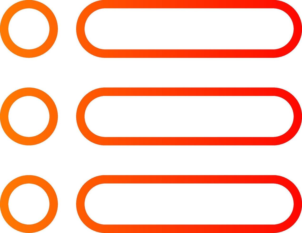Menu Line Gradient Icon vector