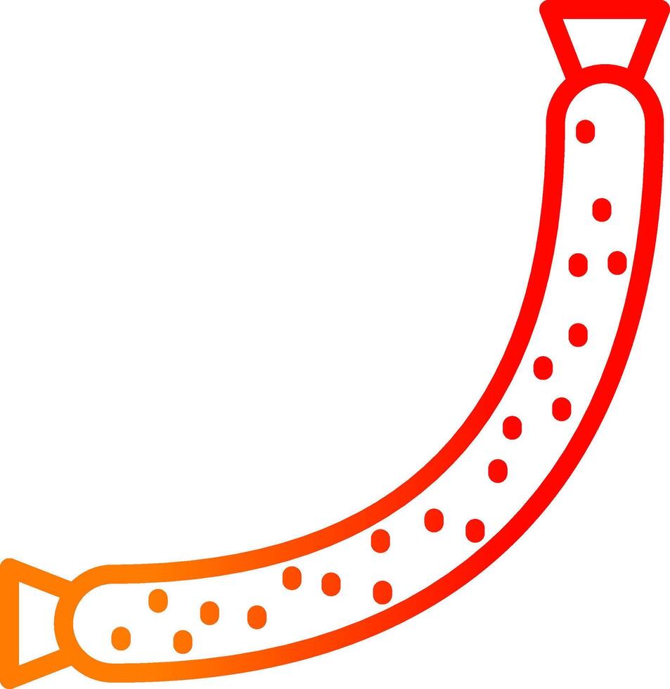 Beef Line Gradient Icon vector