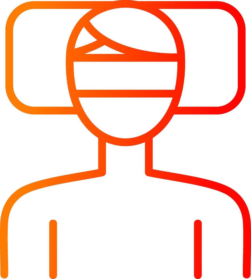 Fever Line Gradient Icon vector