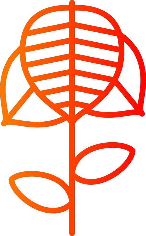 Anthurium Line Gradient Icon vector