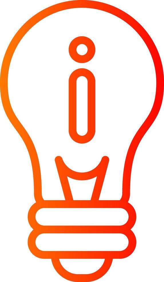 idea Line Gradient Icon vector