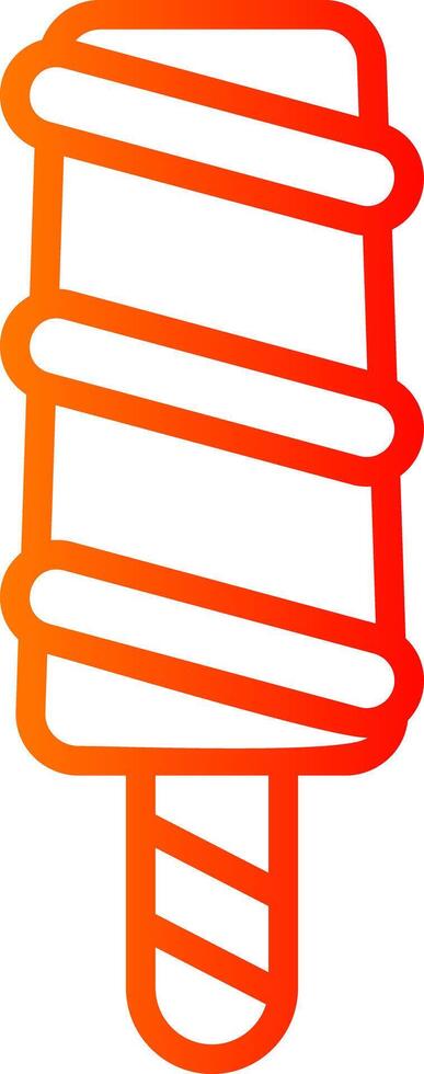 Popsicle Line Gradient Icon vector