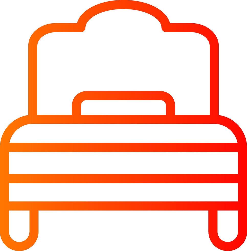 Rest Line Gradient Icon vector