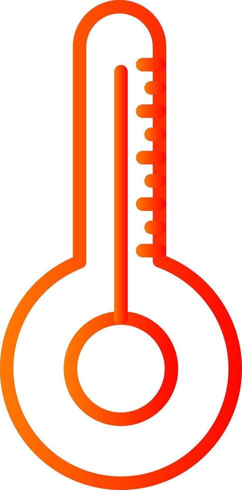 Thermometer Line Gradient Icon vector