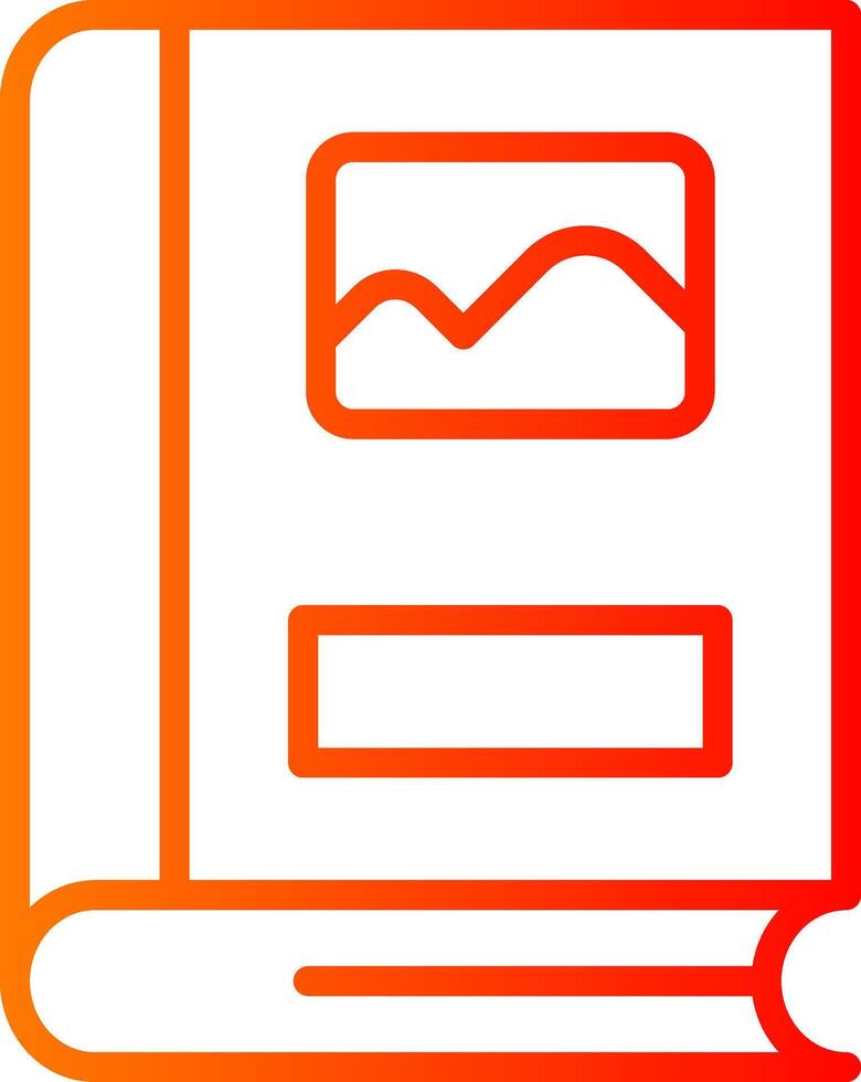Pictures Line Gradient Icon vector