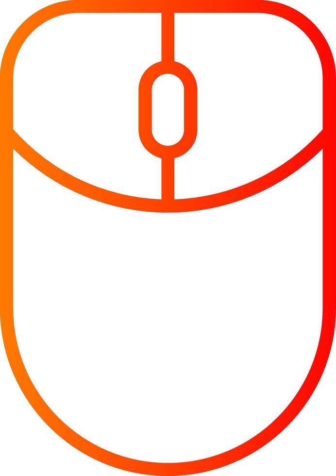 Mouse Line Gradient Icon vector