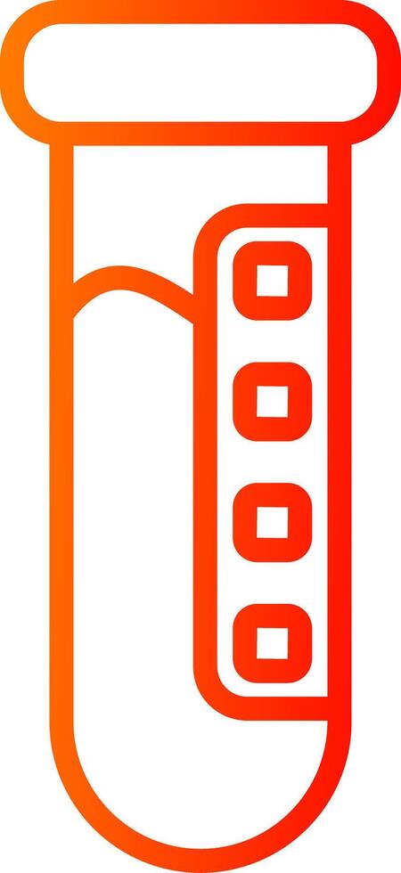 Analysis Line Gradient Icon vector